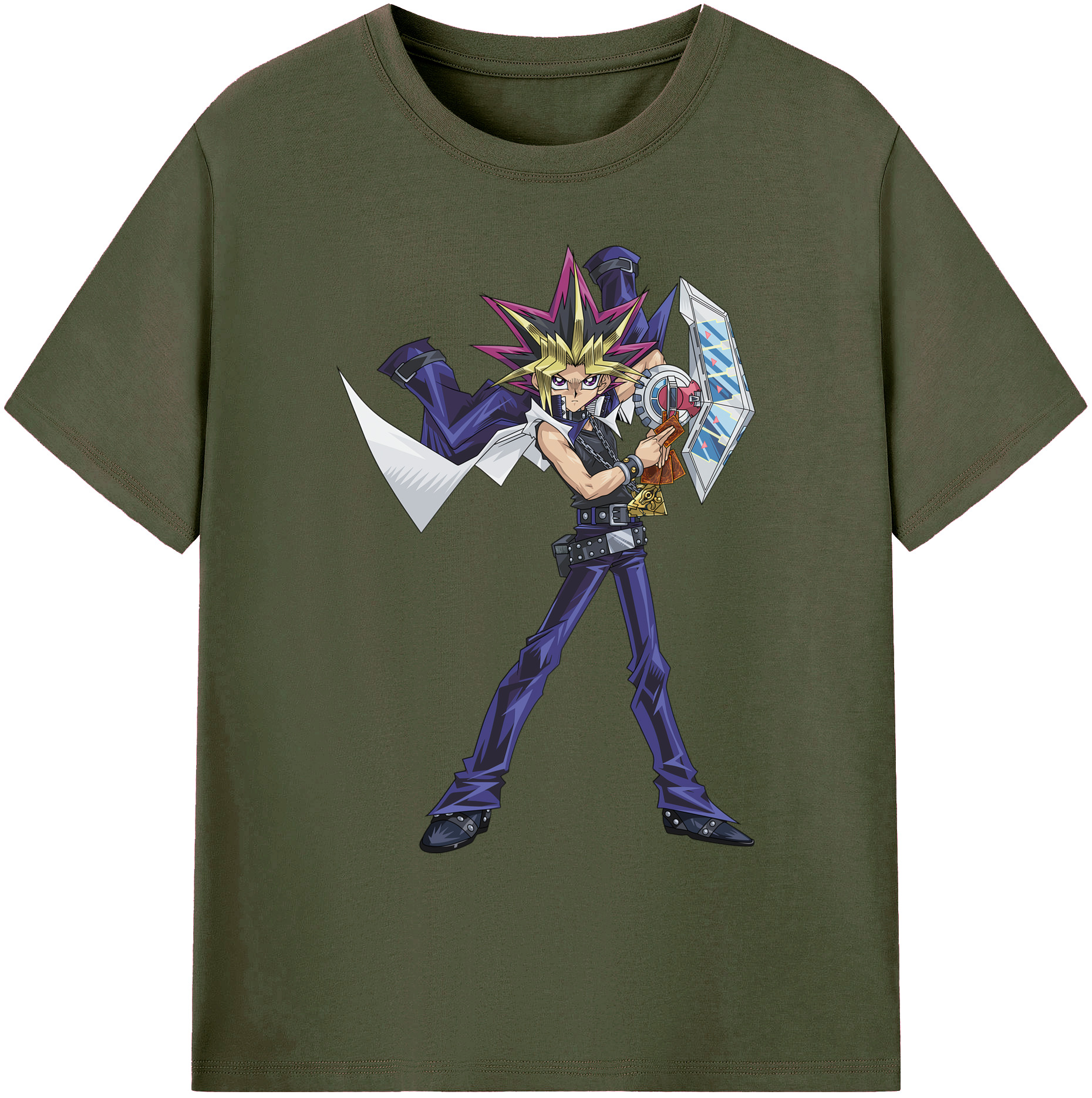 遊☆戯☆王 Yu-Gi-Oh! 綿100％ メンズ半袖Tシャツ｜肌触りやわらか＆通気性